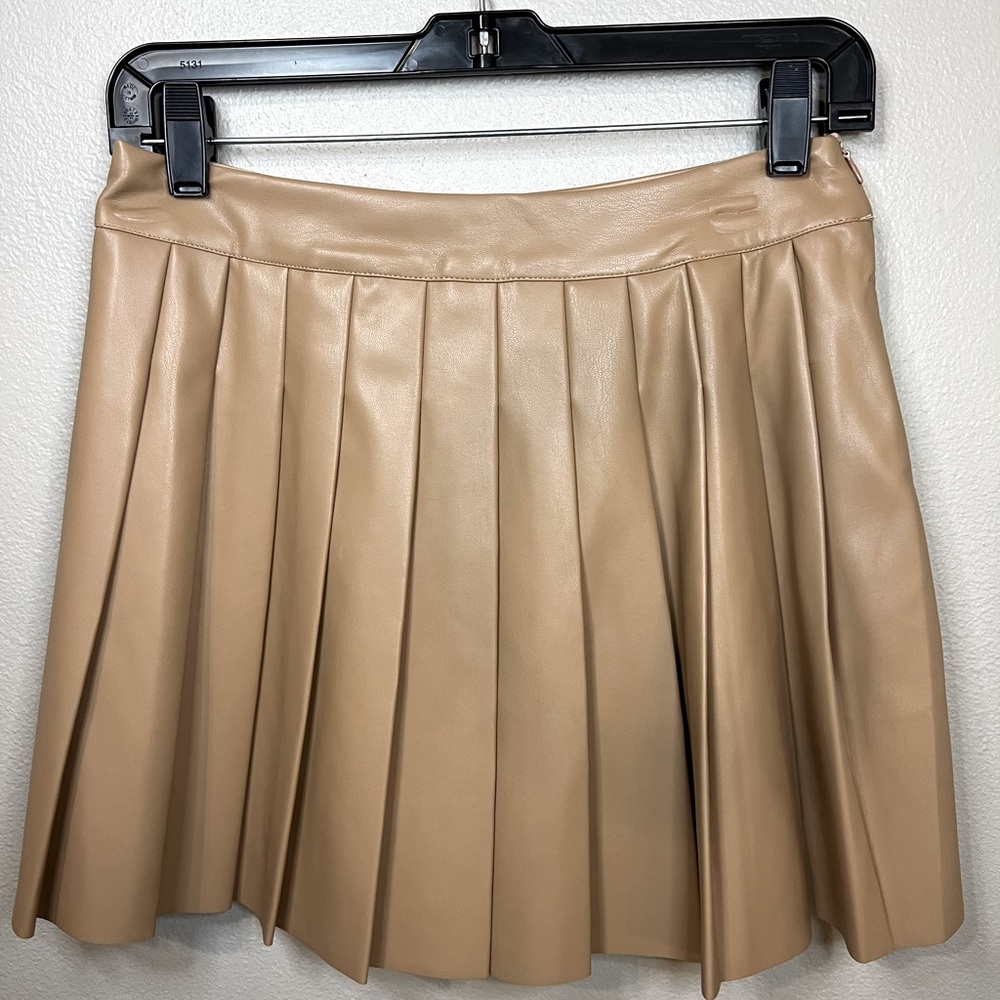 New no tags Faux Leather Skirt